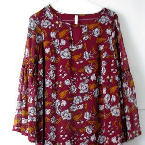 Xhilaration Women's Floral Dress XL